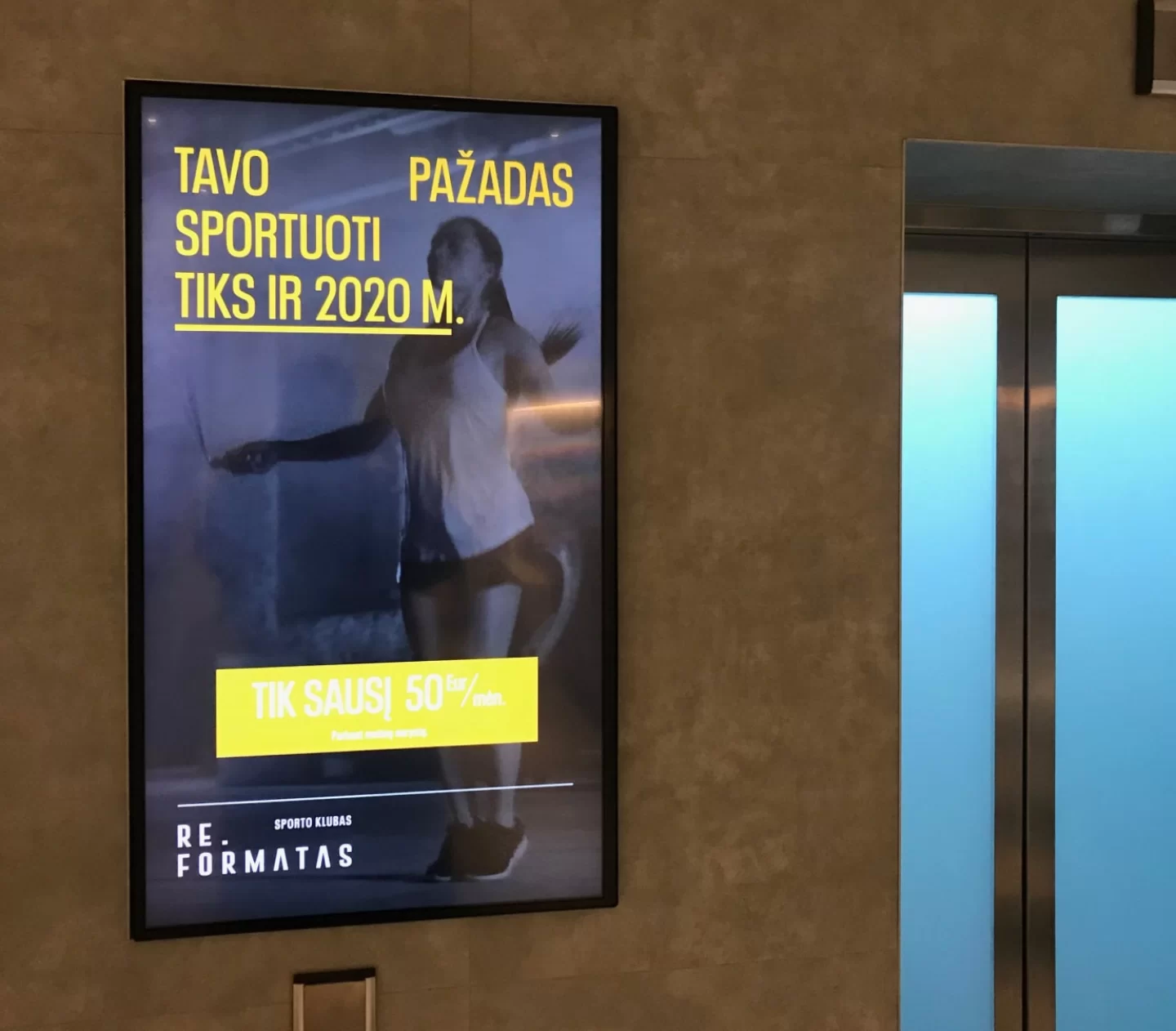 Reklaminis ekranas Baltic center verslo centre