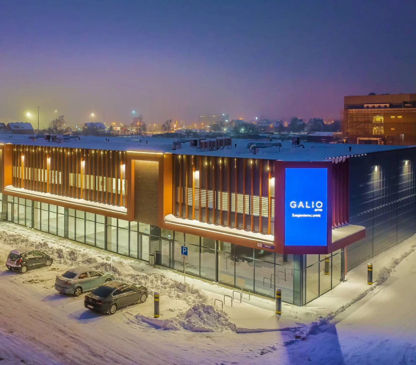 Reklaminis lauko ekranas Klaipėdoje, Baltijos pr. 26A