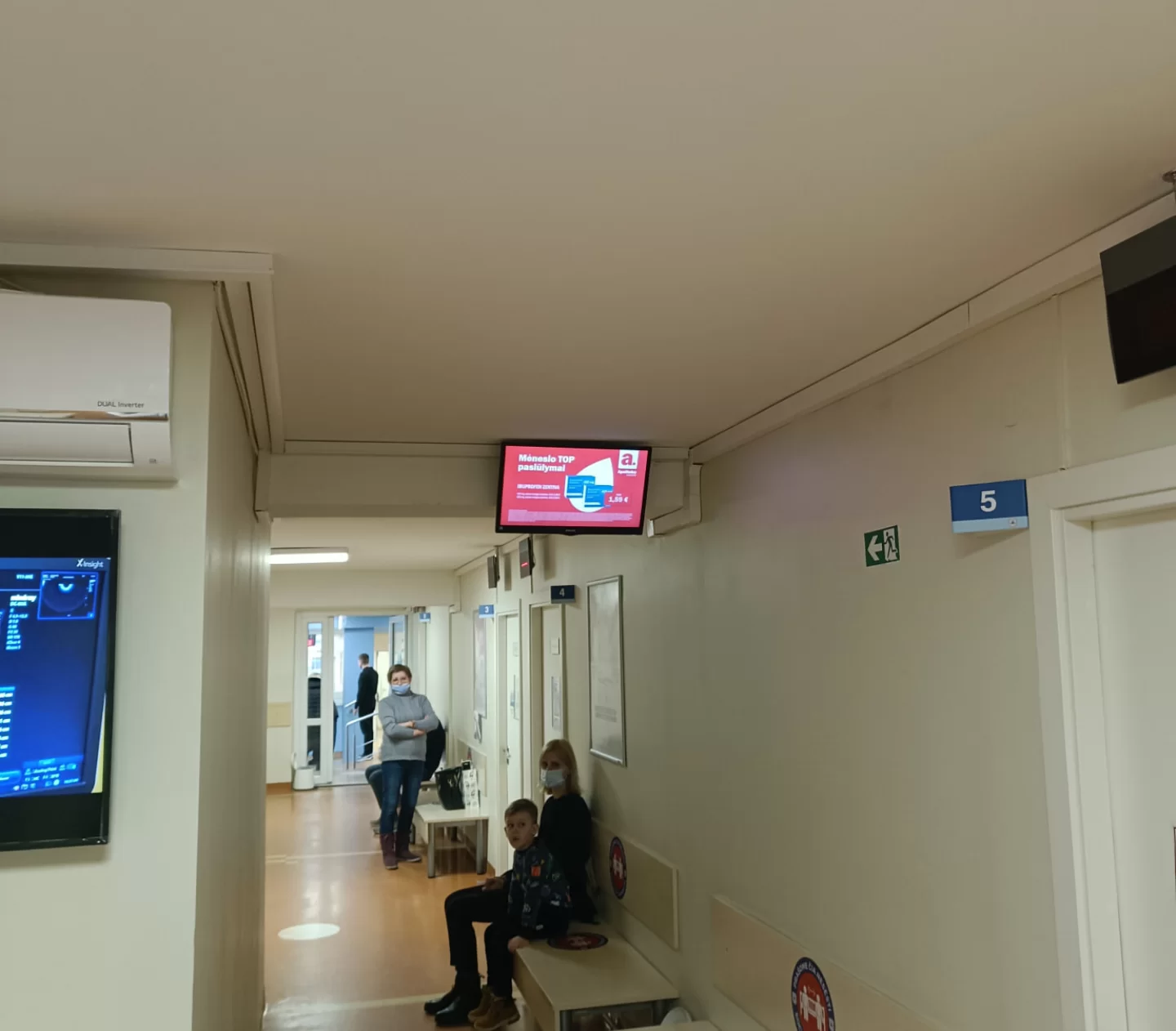 Reklaminiai ekranai VŠĮ Jūrininkų sveikatos priežiūros centre
