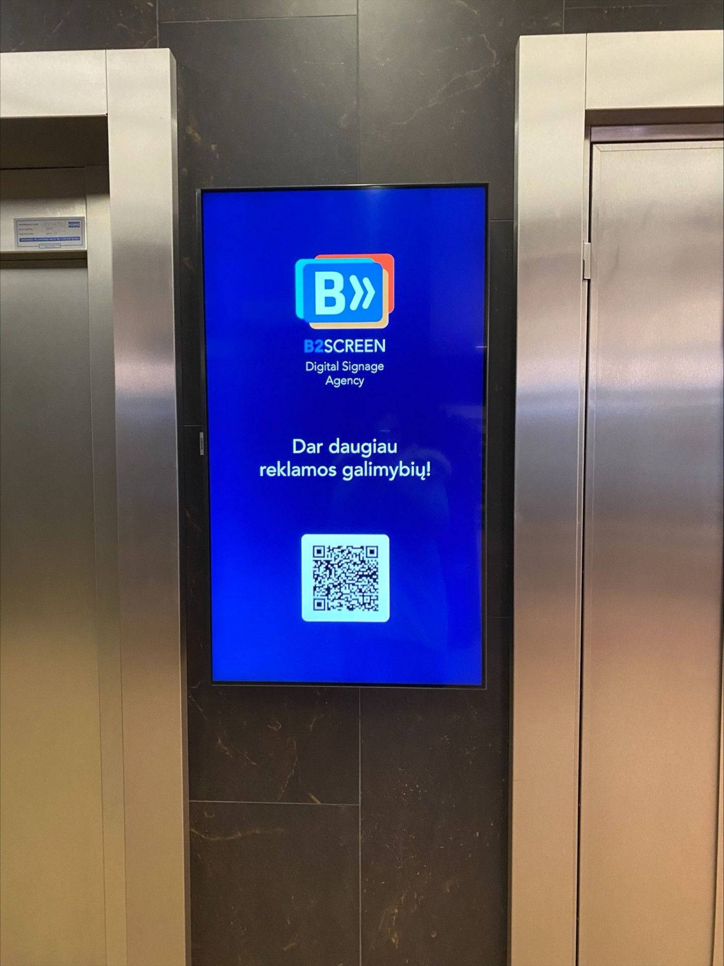 Reklaminis ekranas Saltoniškių 2 verslo centre