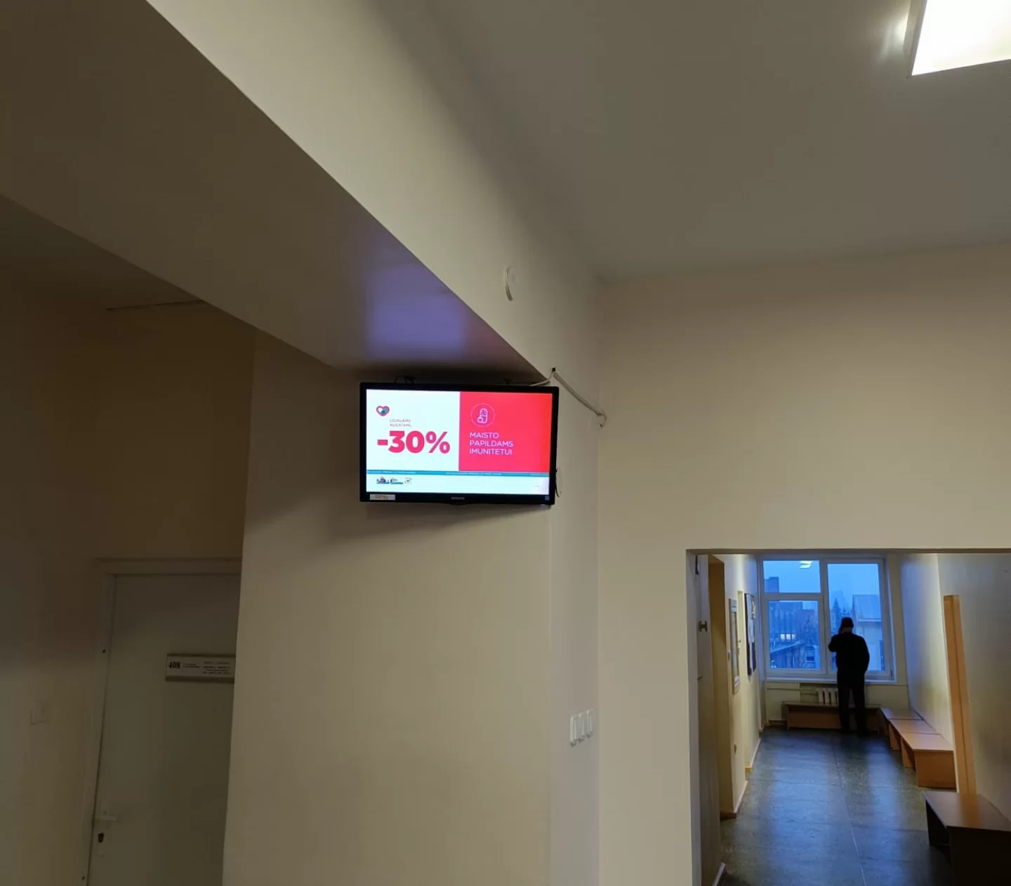 Reklaminiai ekranai Klaipėdos miesto poliklinikoje