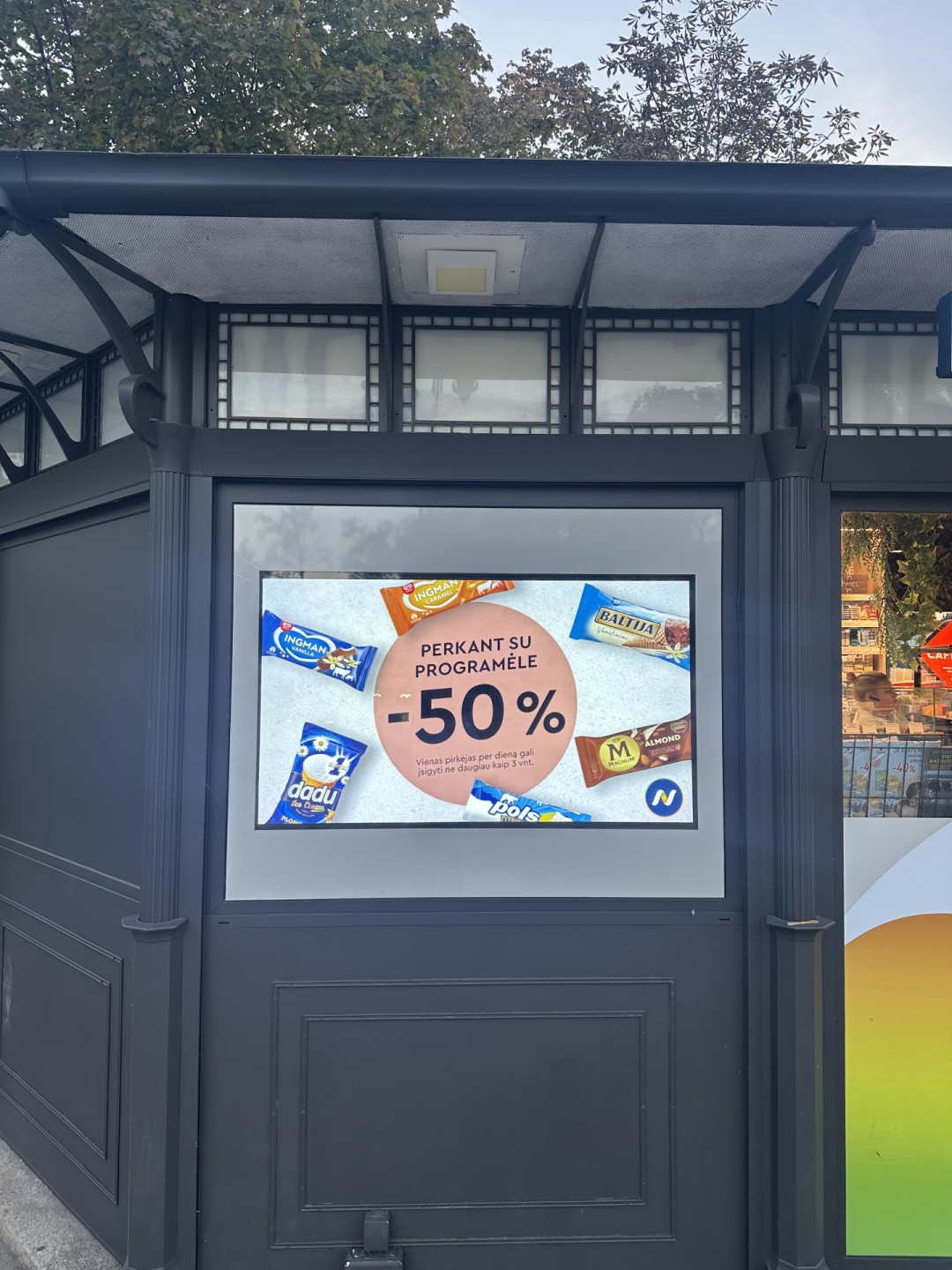 Narvesen LCD ekranų tinklas Kaune