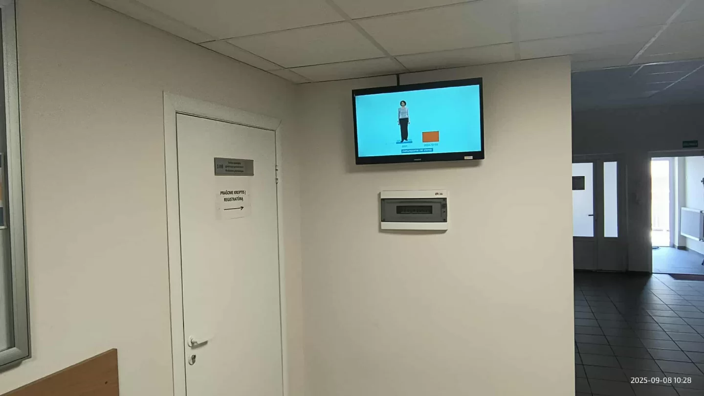 Reklaminiai ekranai VŠĮ Trakų pirminės sveikatos priežiūros centre