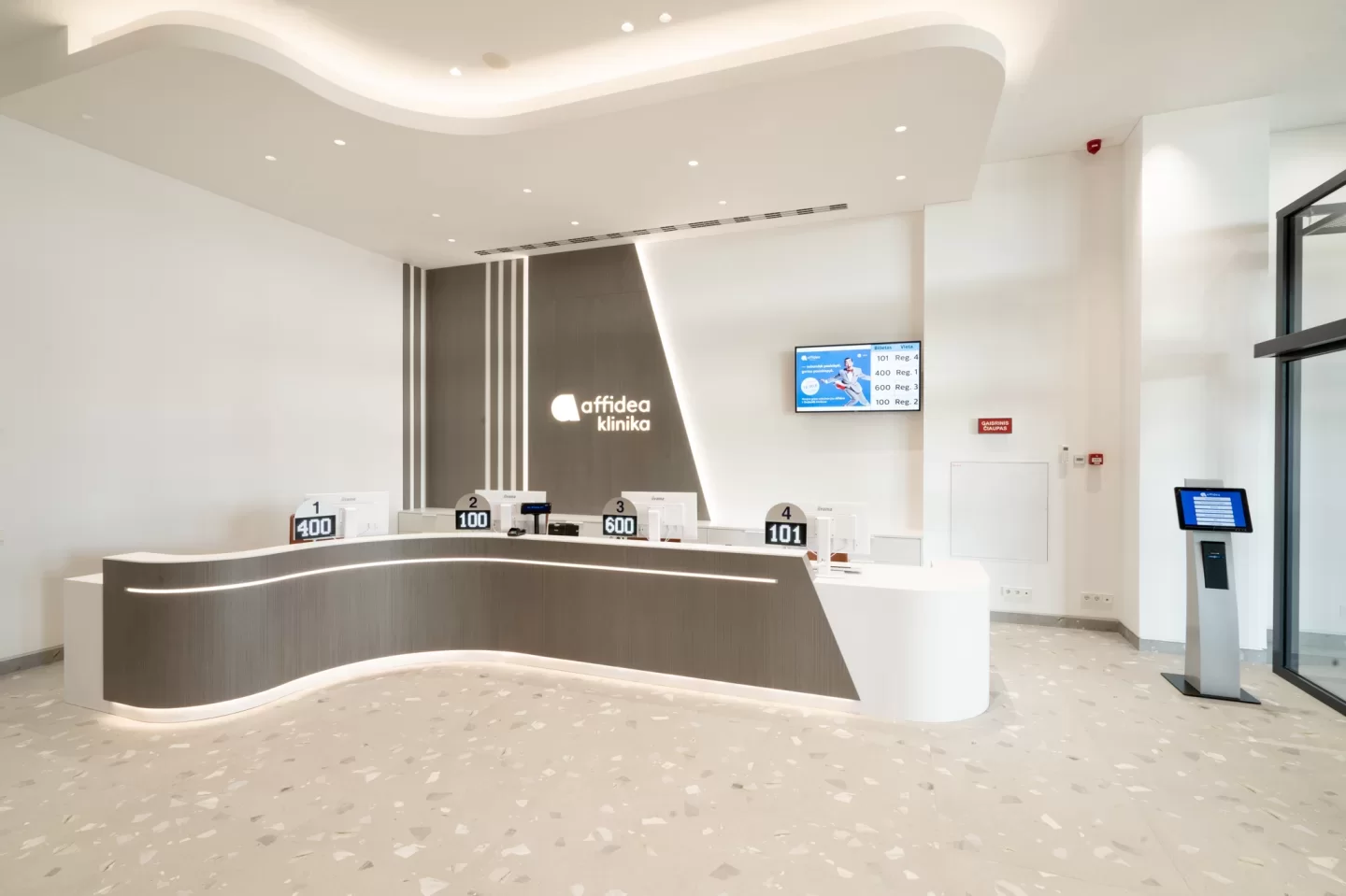 Klaipėdos Affidea laboratorijos ekranai