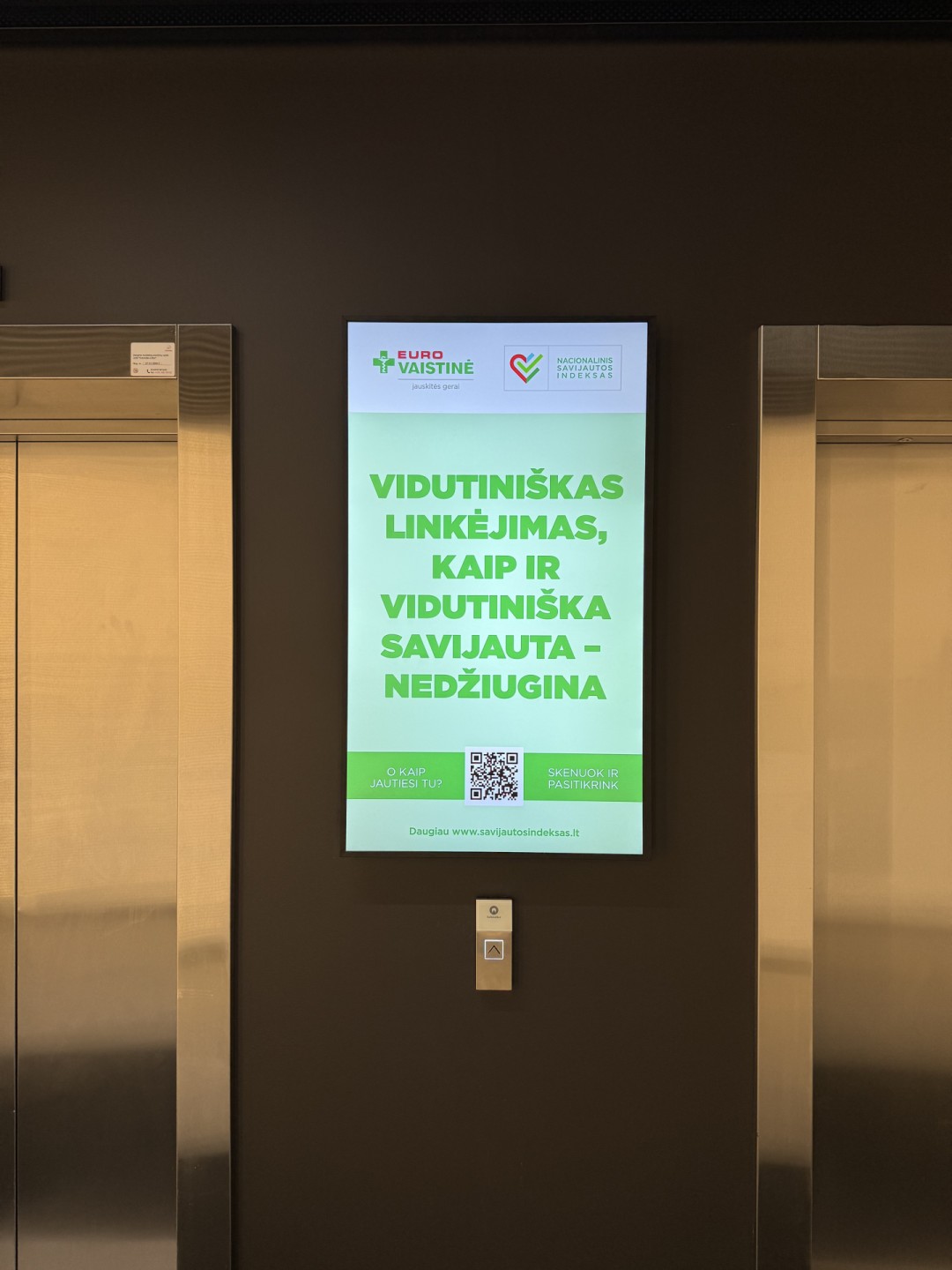 Reklaminis ekranas Eleven verslo centre