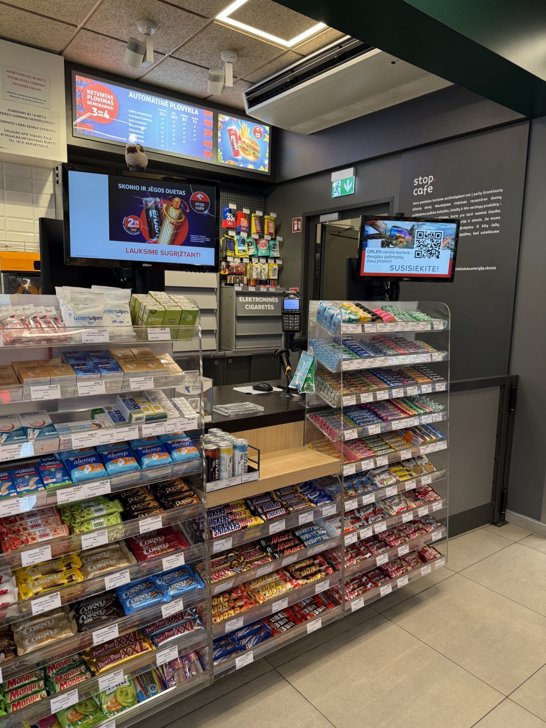 Orlen reklaminiai ekranai Vilniuje