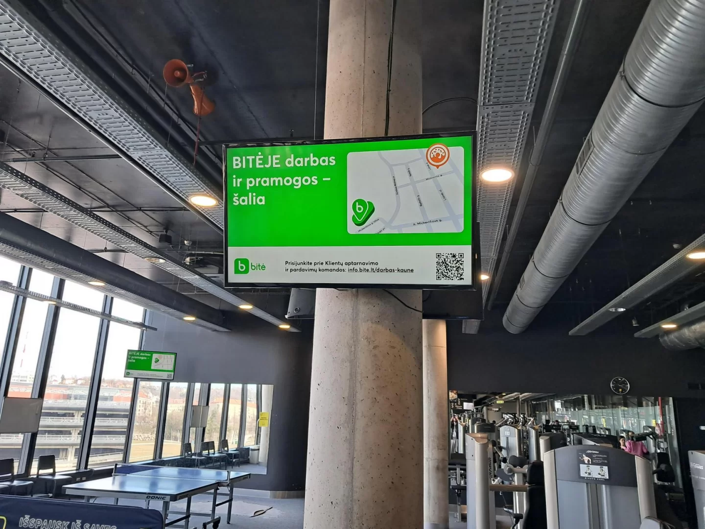 Lemon Gym Žalgirio arena reklaminiai ekranai