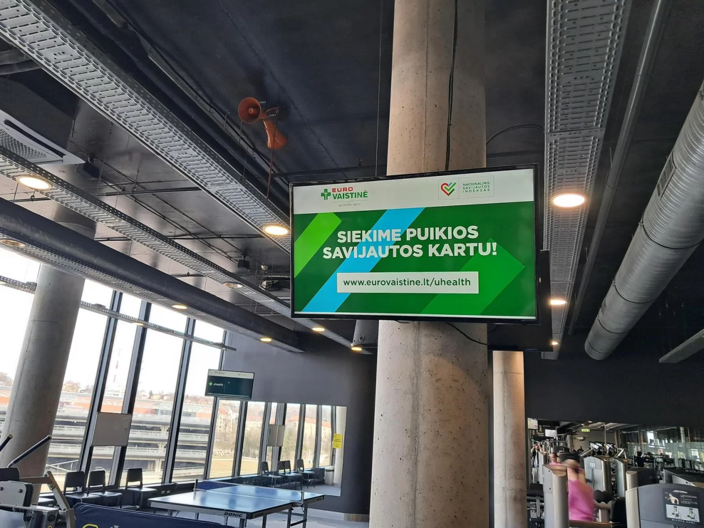Lemon Gym Žalgirio arena reklaminiai ekranai