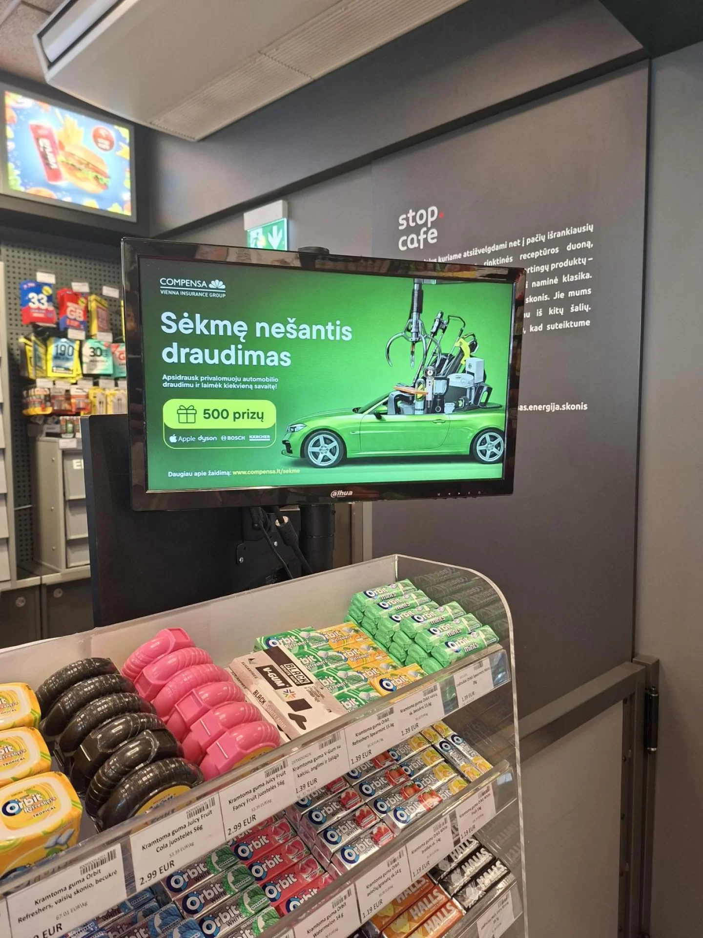 Orlen reklaminiai ekranai Pajūrio krašte ir žemutinėje Vakarų Lietuvoje