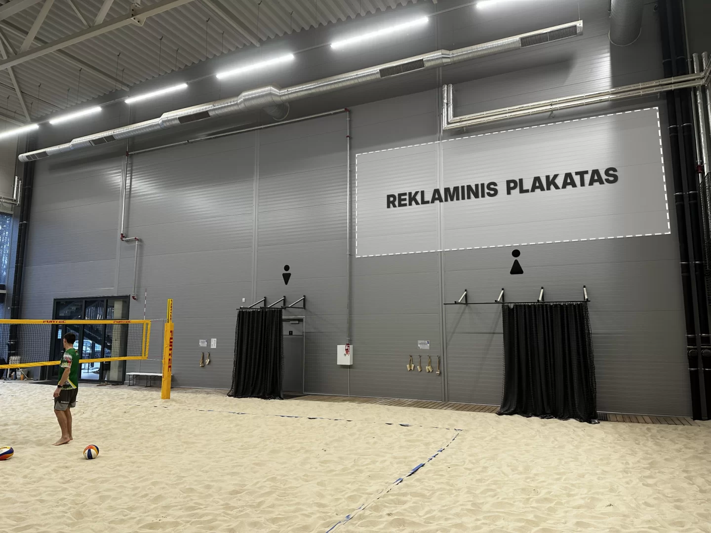 Reklaminiai plakatai VolleyART house 1 aikštelėje