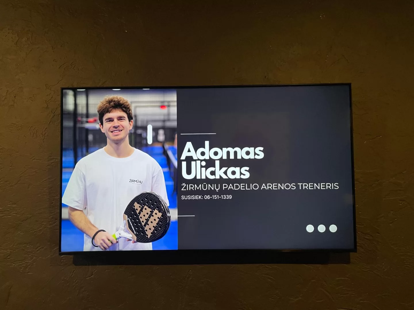 Reklaminiai ekranai Žirmūnų padelio arenoje (Jau greitai)