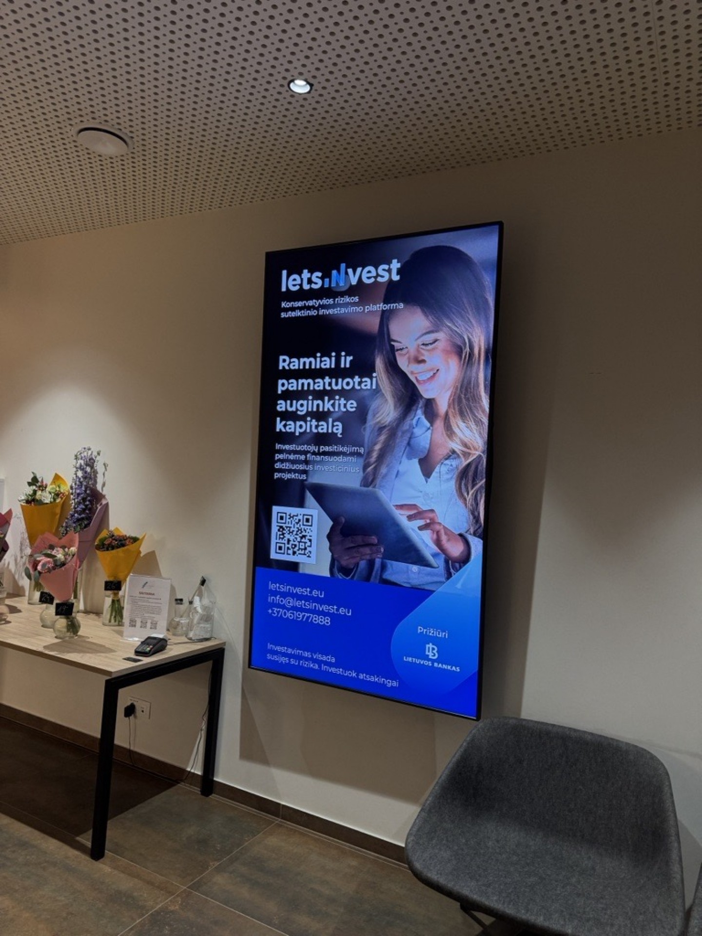 Reklaminiai ekranai Beta verslo centre (Simbiocity)