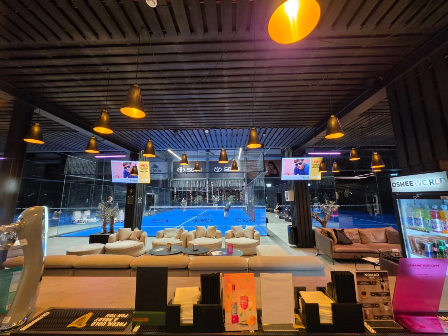 Reklaminiai ekranai Vilmers padel namuose
