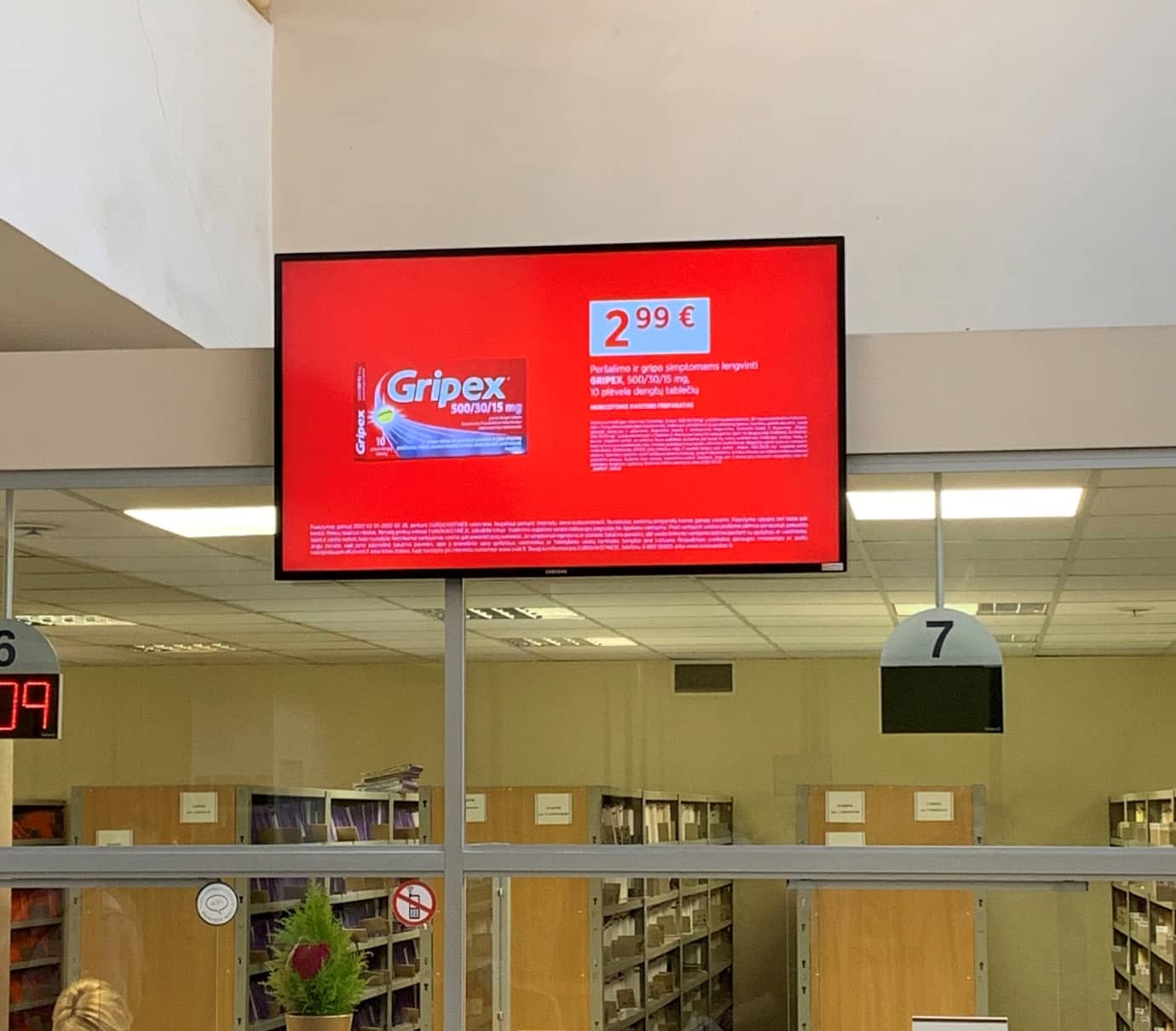 Reklaminiai ekranai VŠĮ Panevėžio miesto poliklinikoje