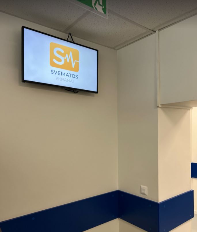 Reklaminiai ekranai Alytaus rajono pirminės sveikatos priežiūros centre