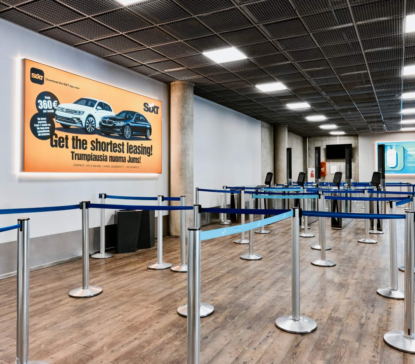 Tekstilinė šviesdėžė K-LB-03-10 (Atvykimas, prieš pasų patikros postą)