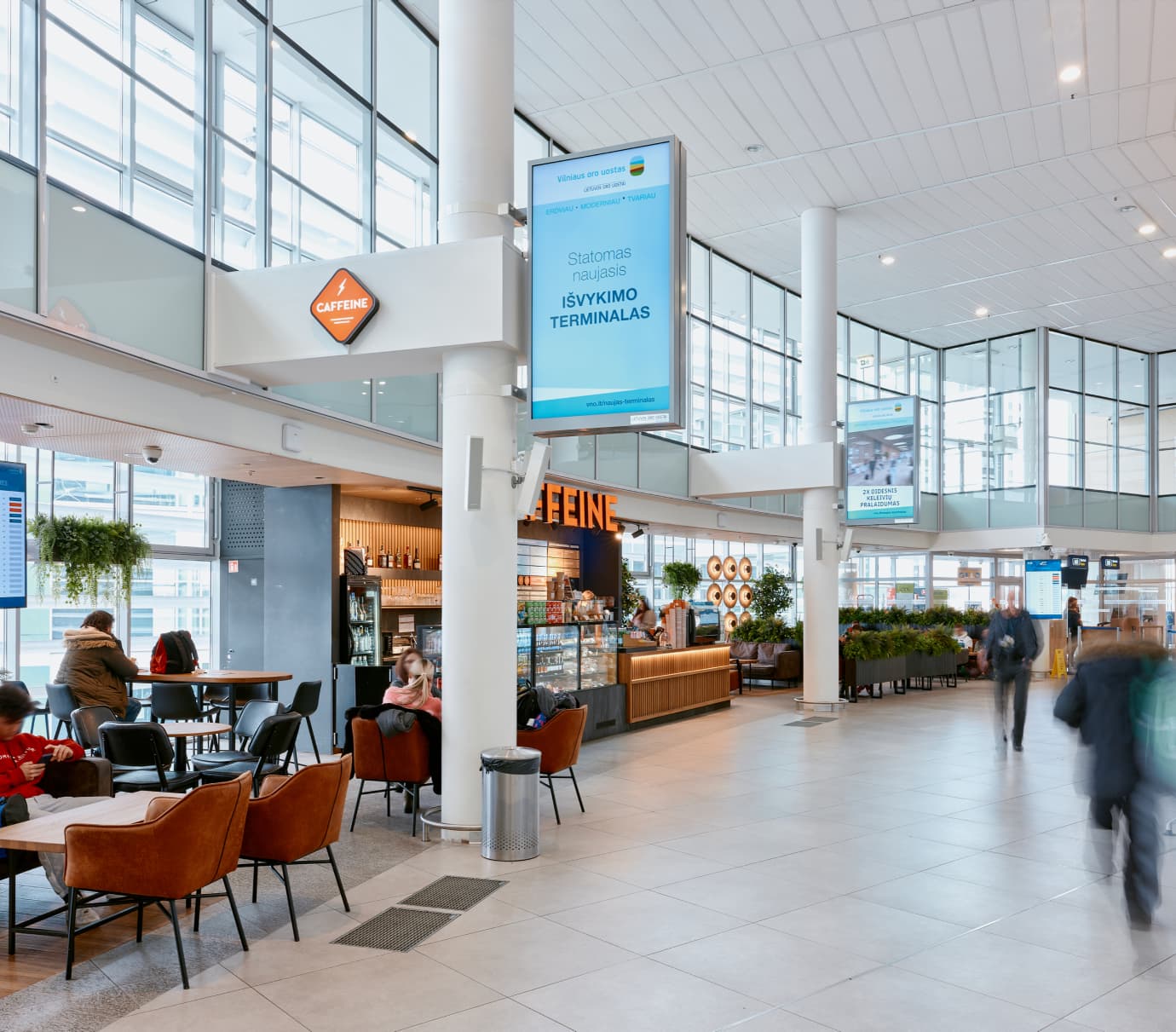 Video ekranų komplektas V-DP-75-01; V-DP-75-02; V-DP-75-03; V-DP-75-04 (išvykimo terminalas, A7/B7-A8/B8 laipinimo vartai)