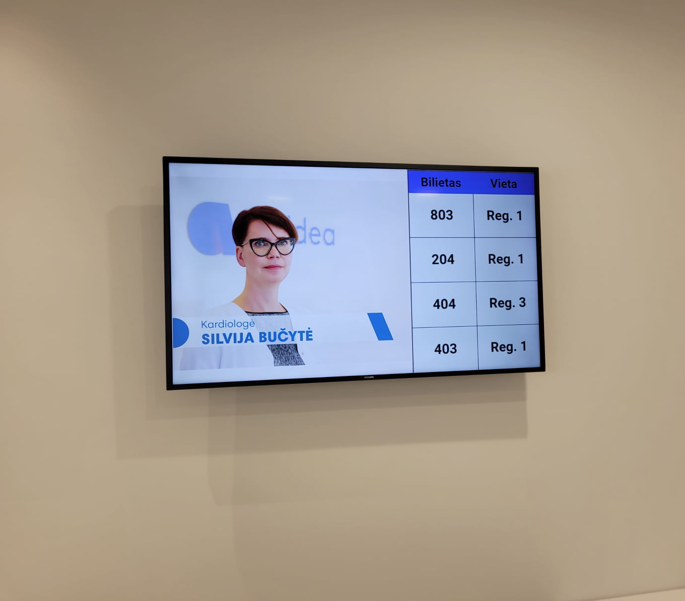 Kauno Affidea klinikos ekranai