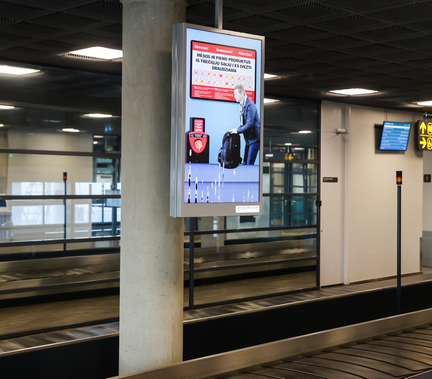 Vaizdo ekranas bagažo skyriuje K-DC-55-05