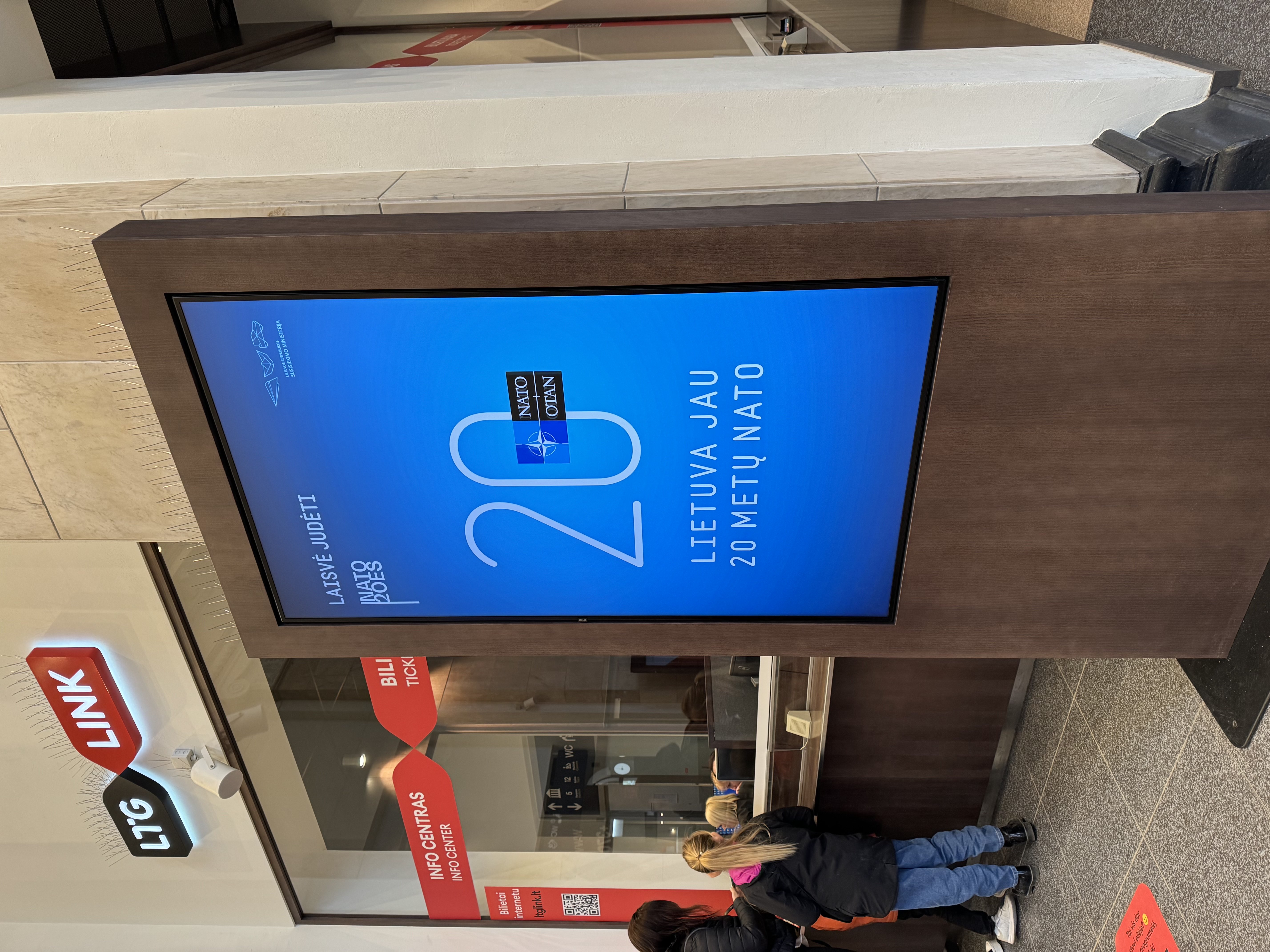 Vilniaus geležinkelio stoties ekranas