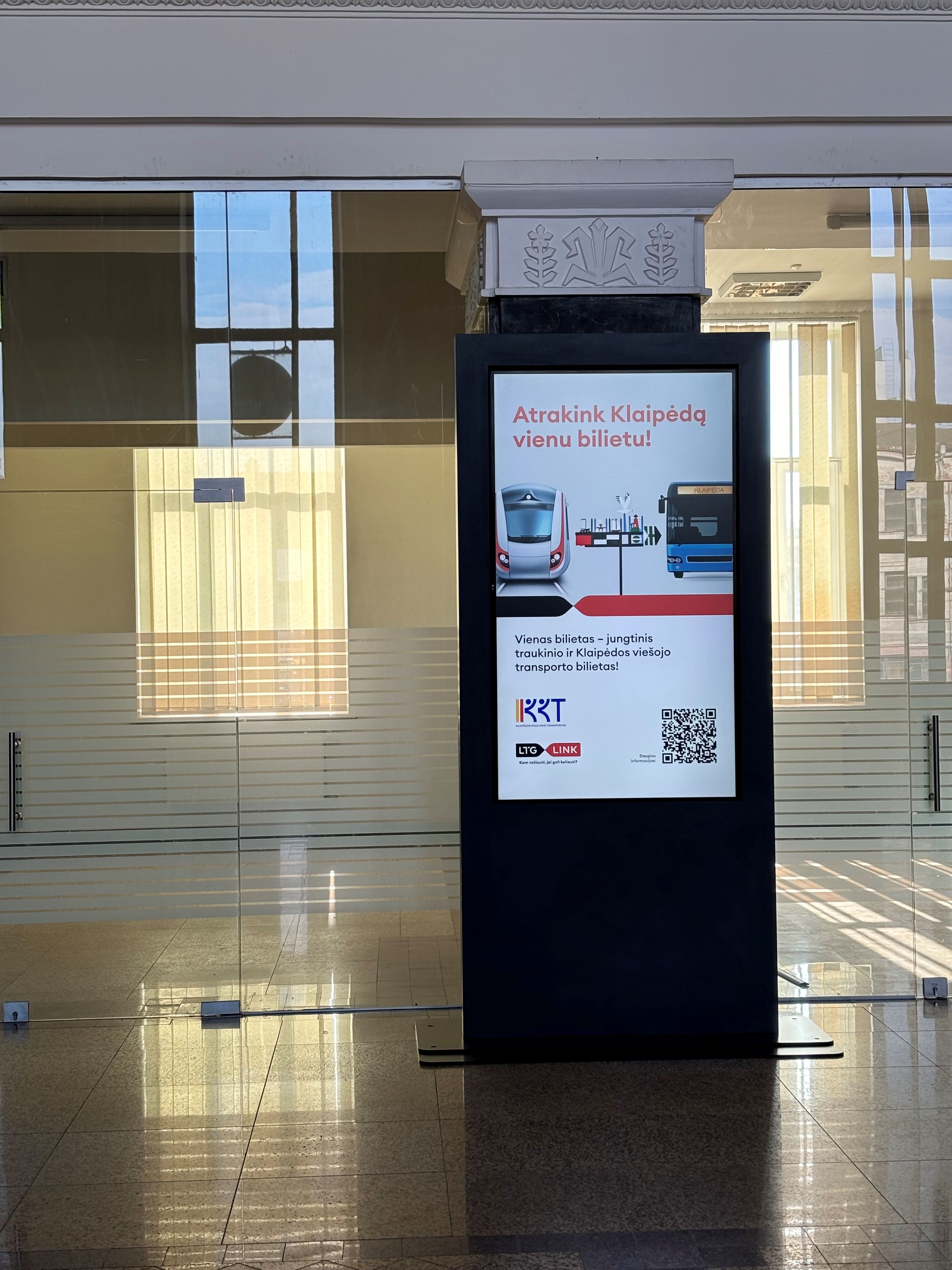 Kauno geležinkelio stoties ekranas