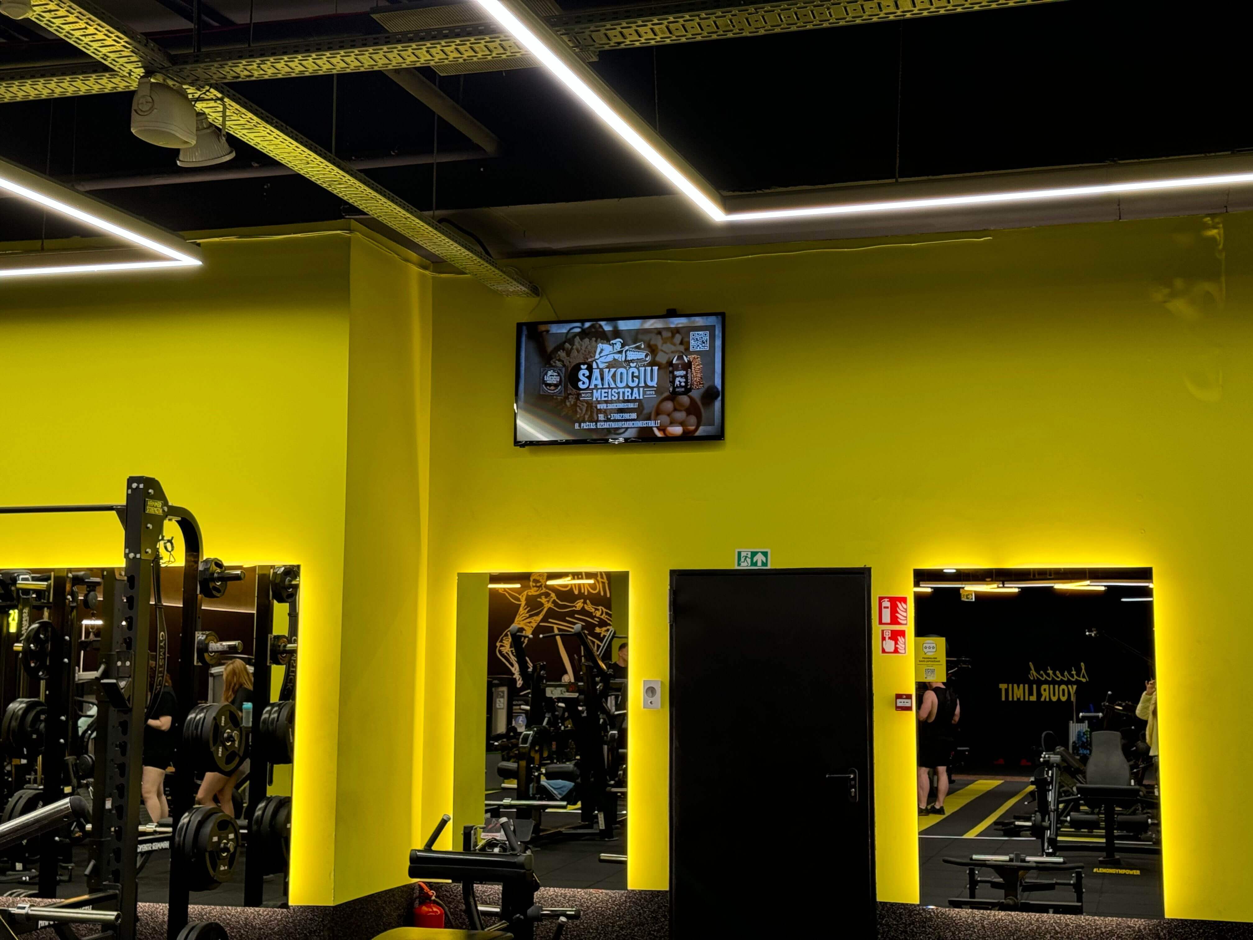 Lemon Gym Europa reklaminiai ekranai (yra ir vertikalus)