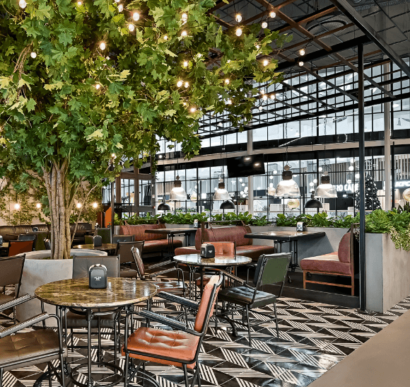 Grill London - Vilnius Outlet reklaminiai ekranai