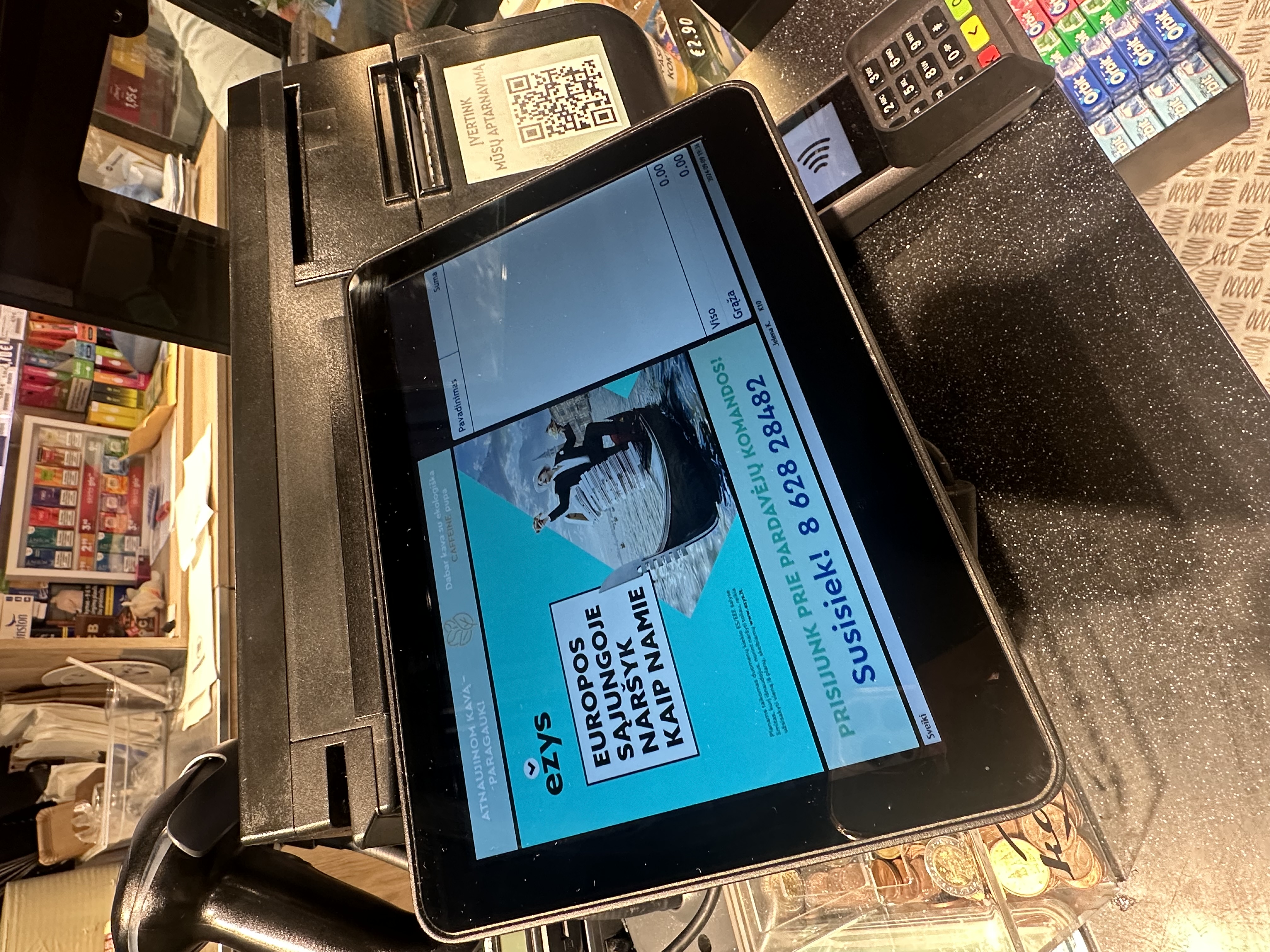 Narvesen POS kasų ekranai Eldrive (Raseiniai)