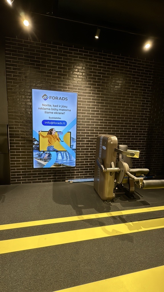 Lemon Gym Europa reklaminiai ekranai (yra ir vertikalus)