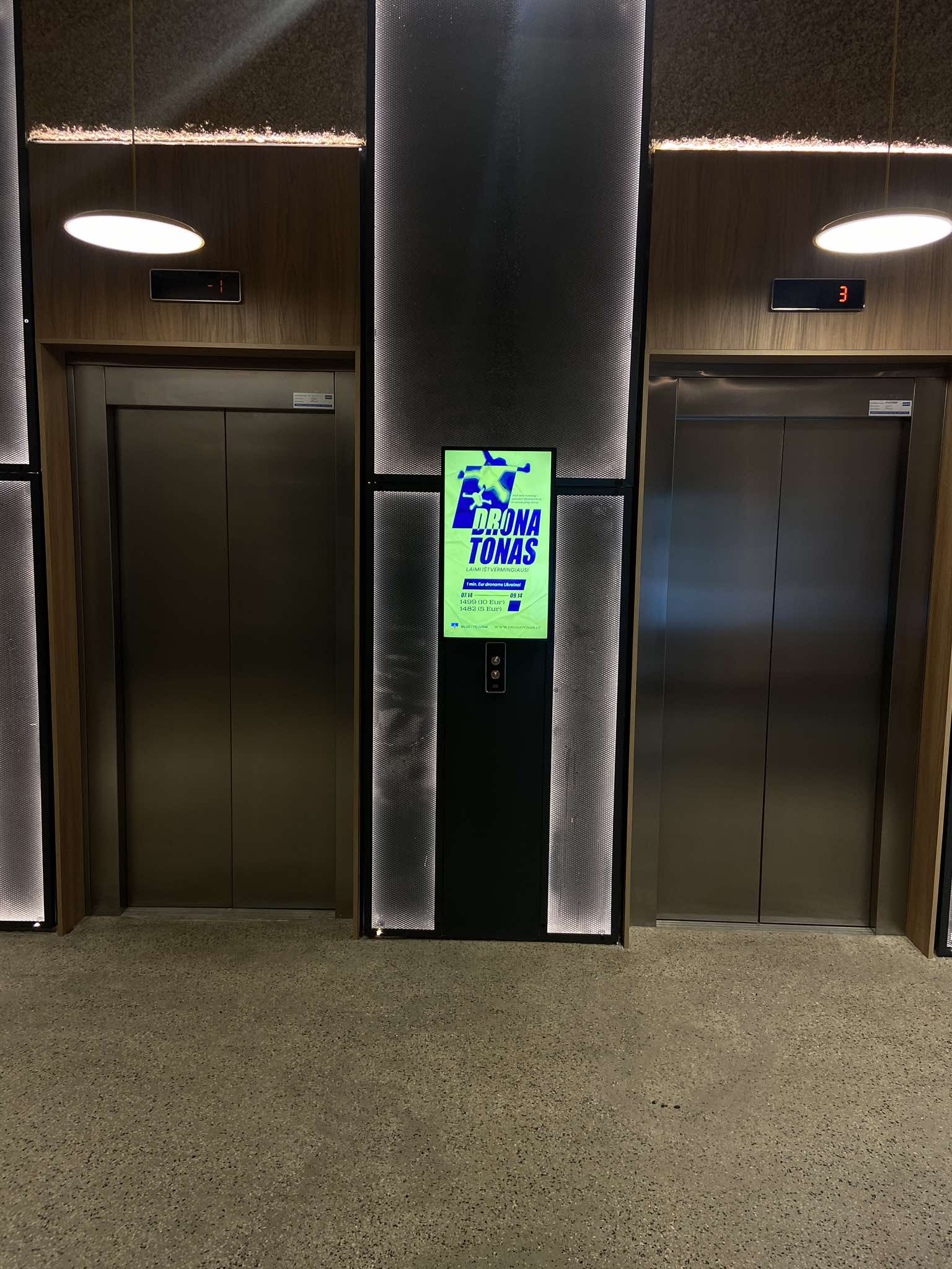 Reklaminis ekranas Žalgirio 135 verslo centre