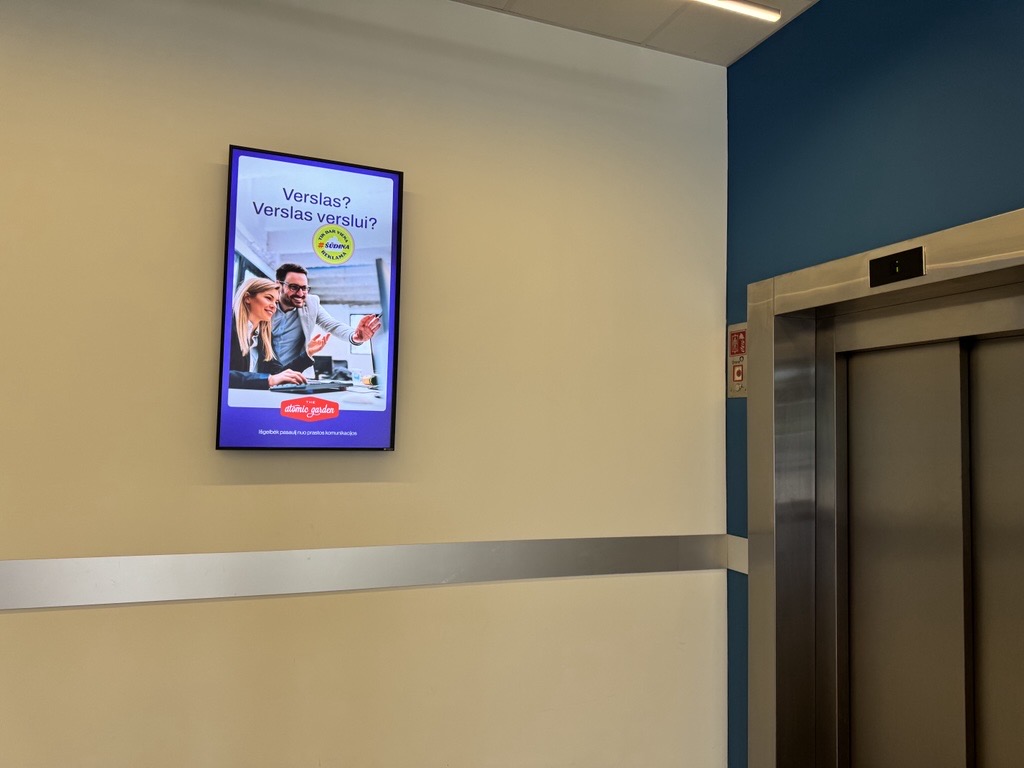 Reklaminis ekranas ONE verslo centre