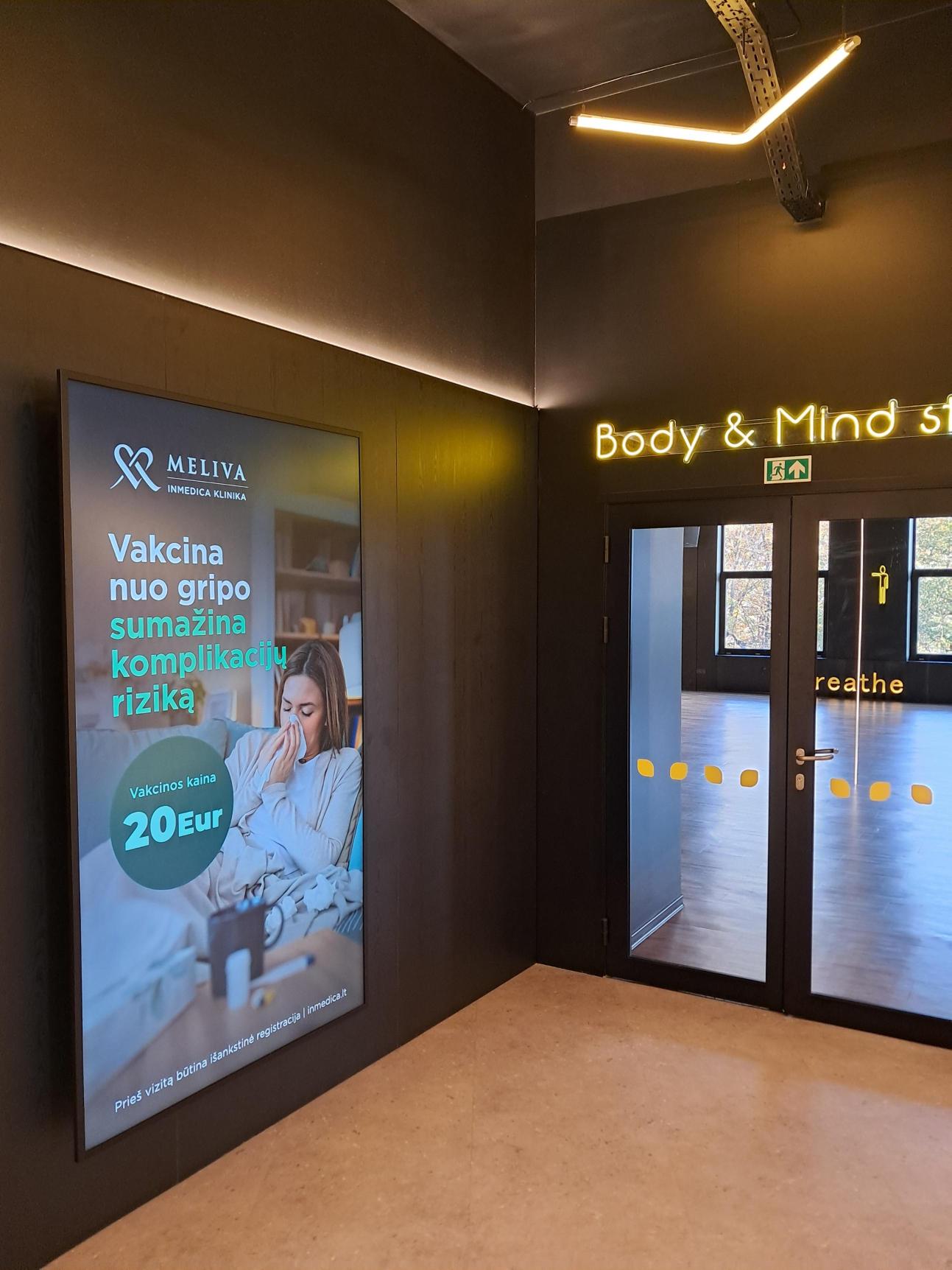 Lemon Gym Skraja reklaminiai ekranai (yra ir vertikalūs)