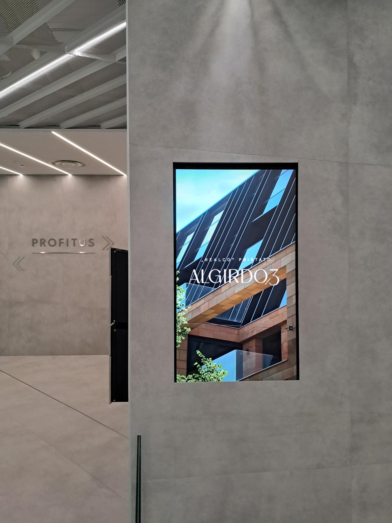 Reklaminis ekranas Parktown verslo centre