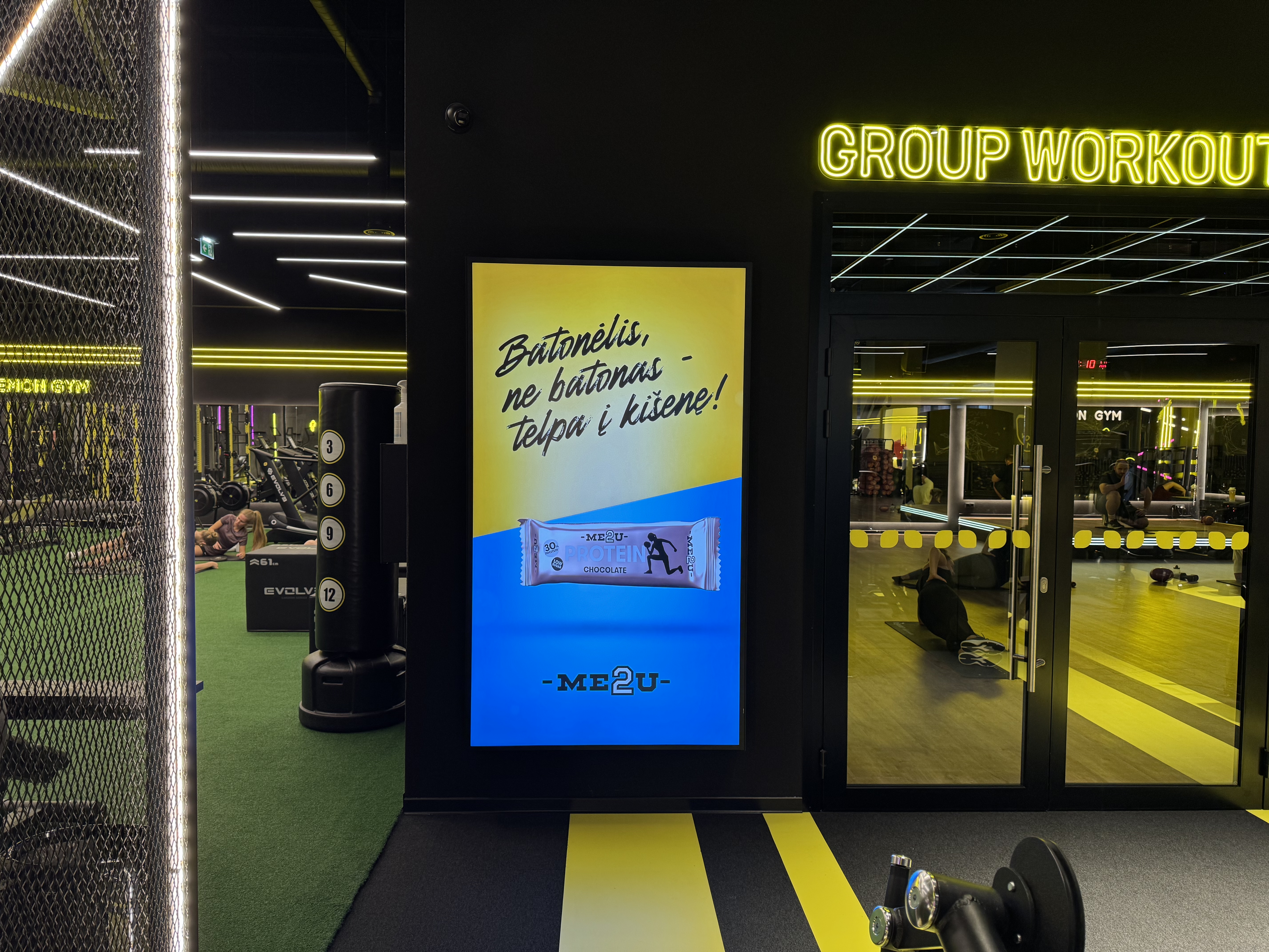 Lemon Gym Žalgiris reklaminiai ekranai (tik vertikalūs ekranai)