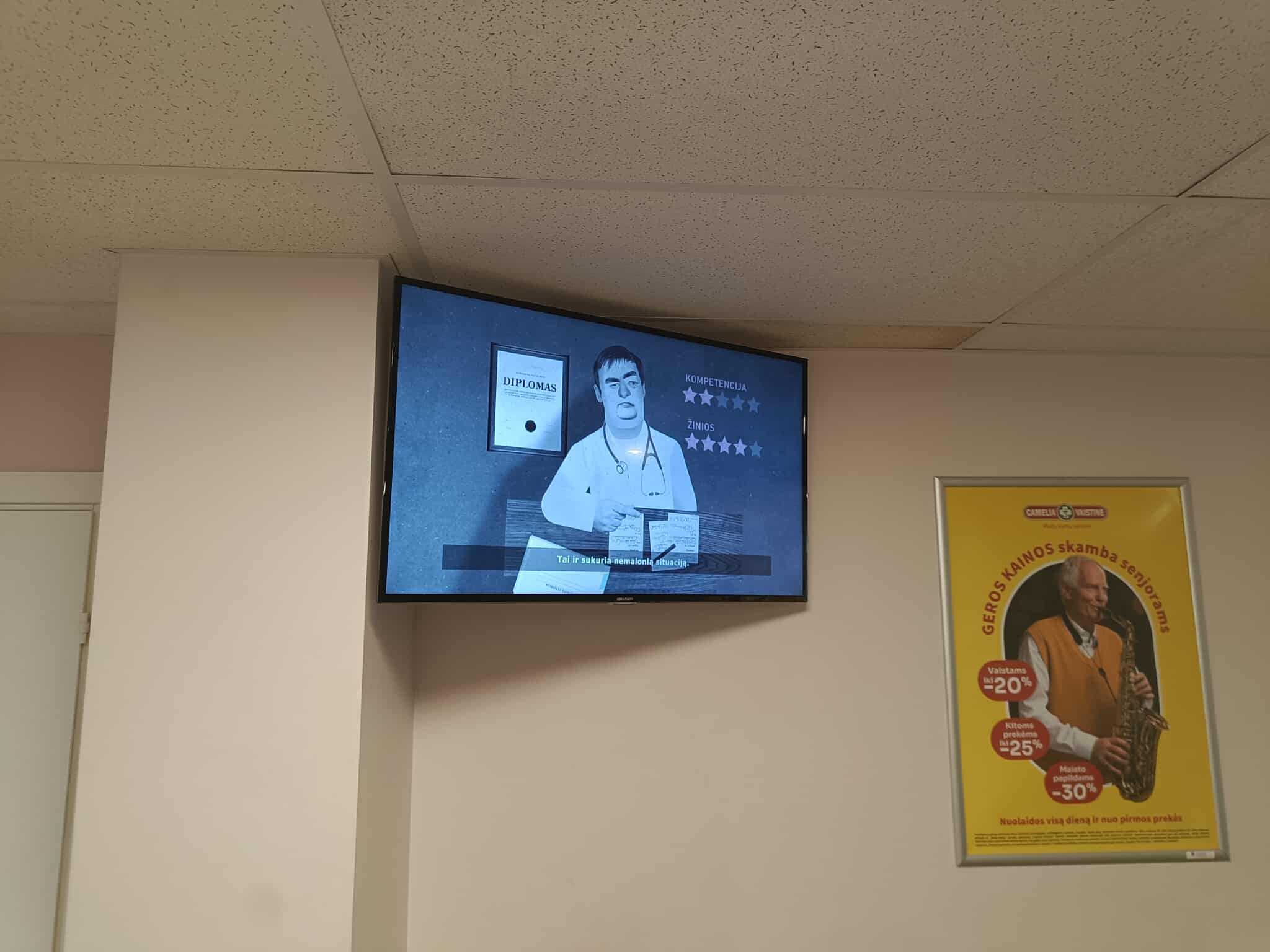 Reklaminiai ekranai Druskininkų pirminės sveikatos priežiūros centre