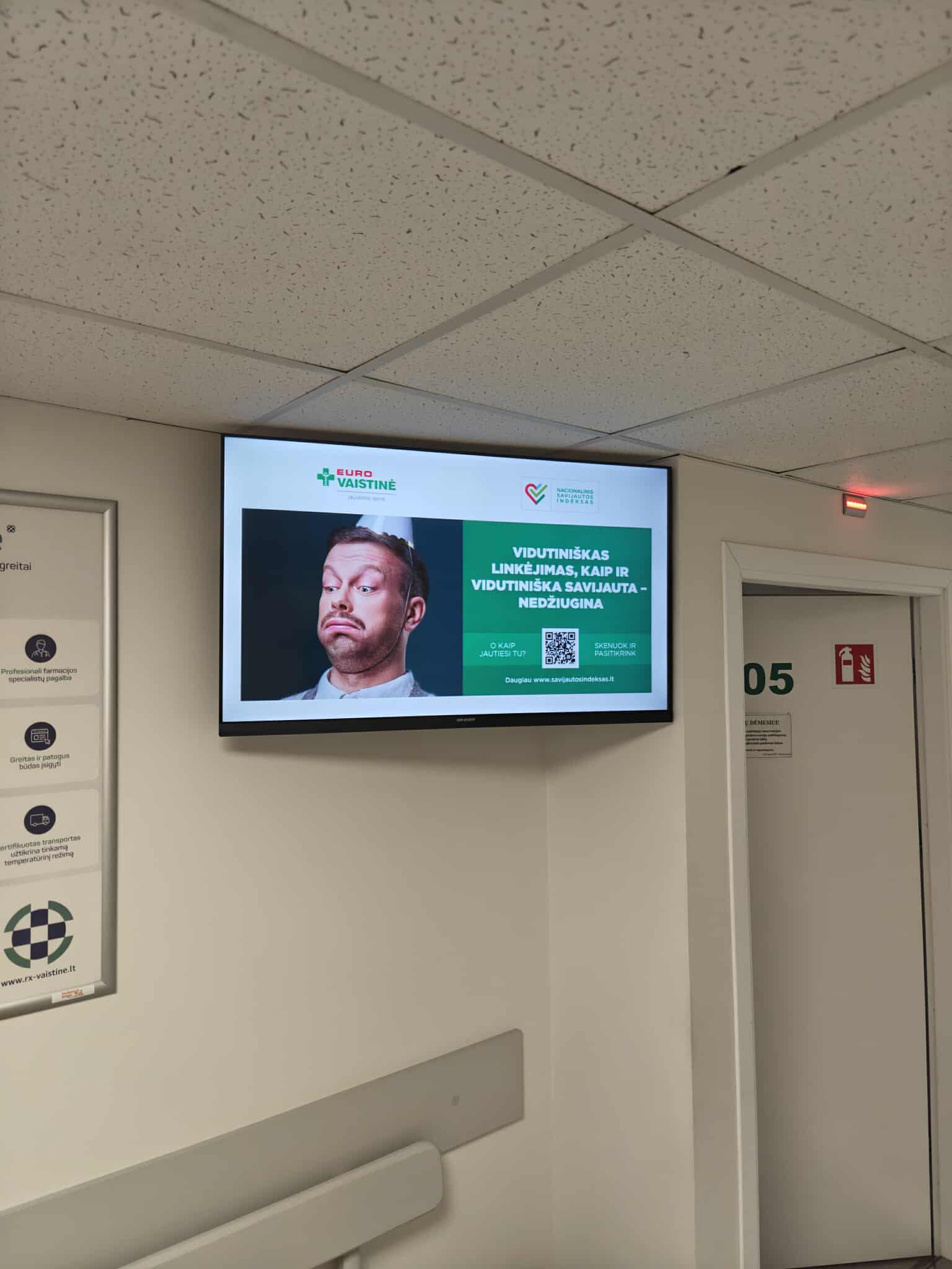 Reklaminiai ekranai VŠĮ Šiaulių Dainų pirminės sveikatos priežiūros centre