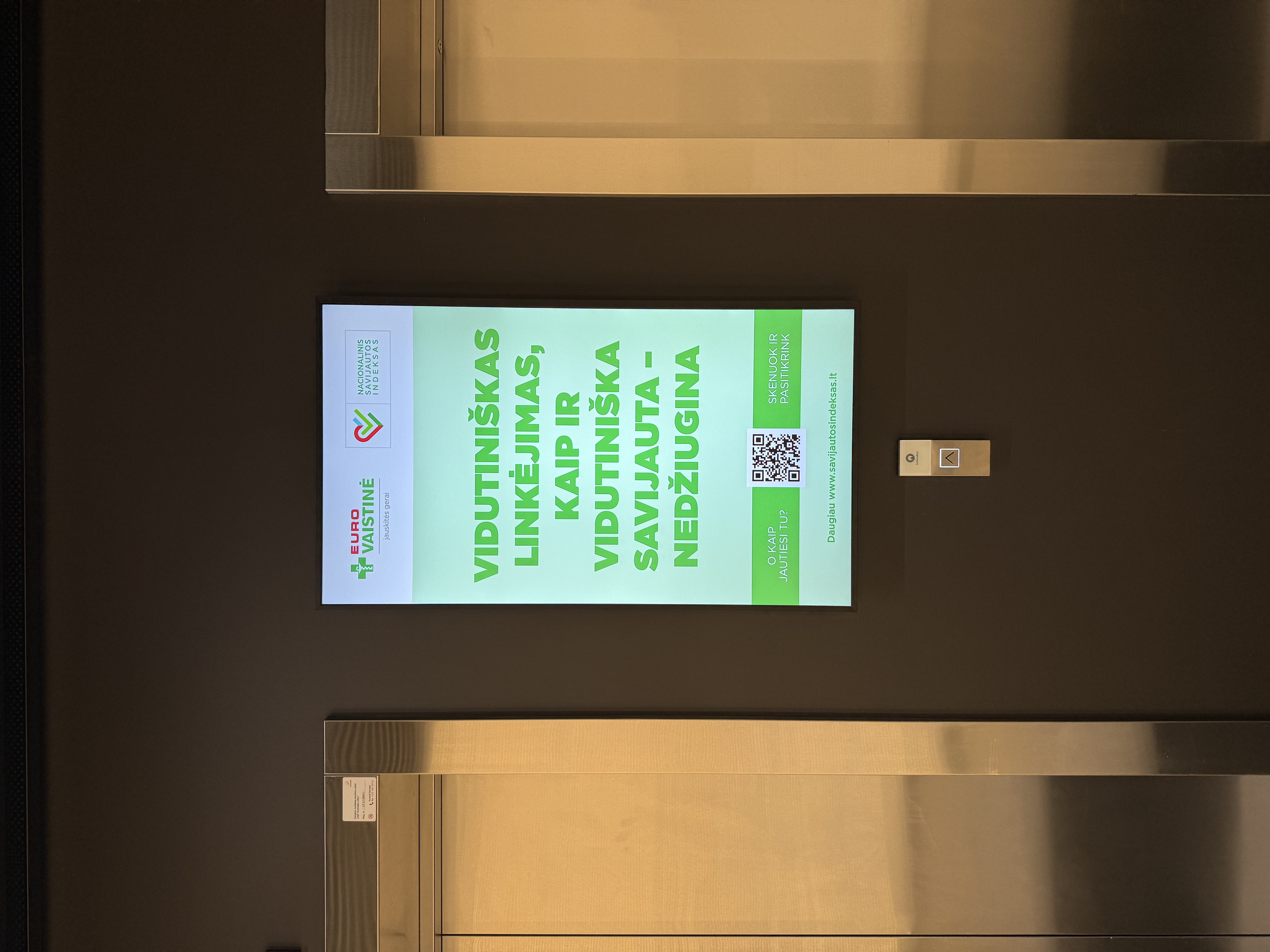 Reklaminis ekranas Eleven verslo centre