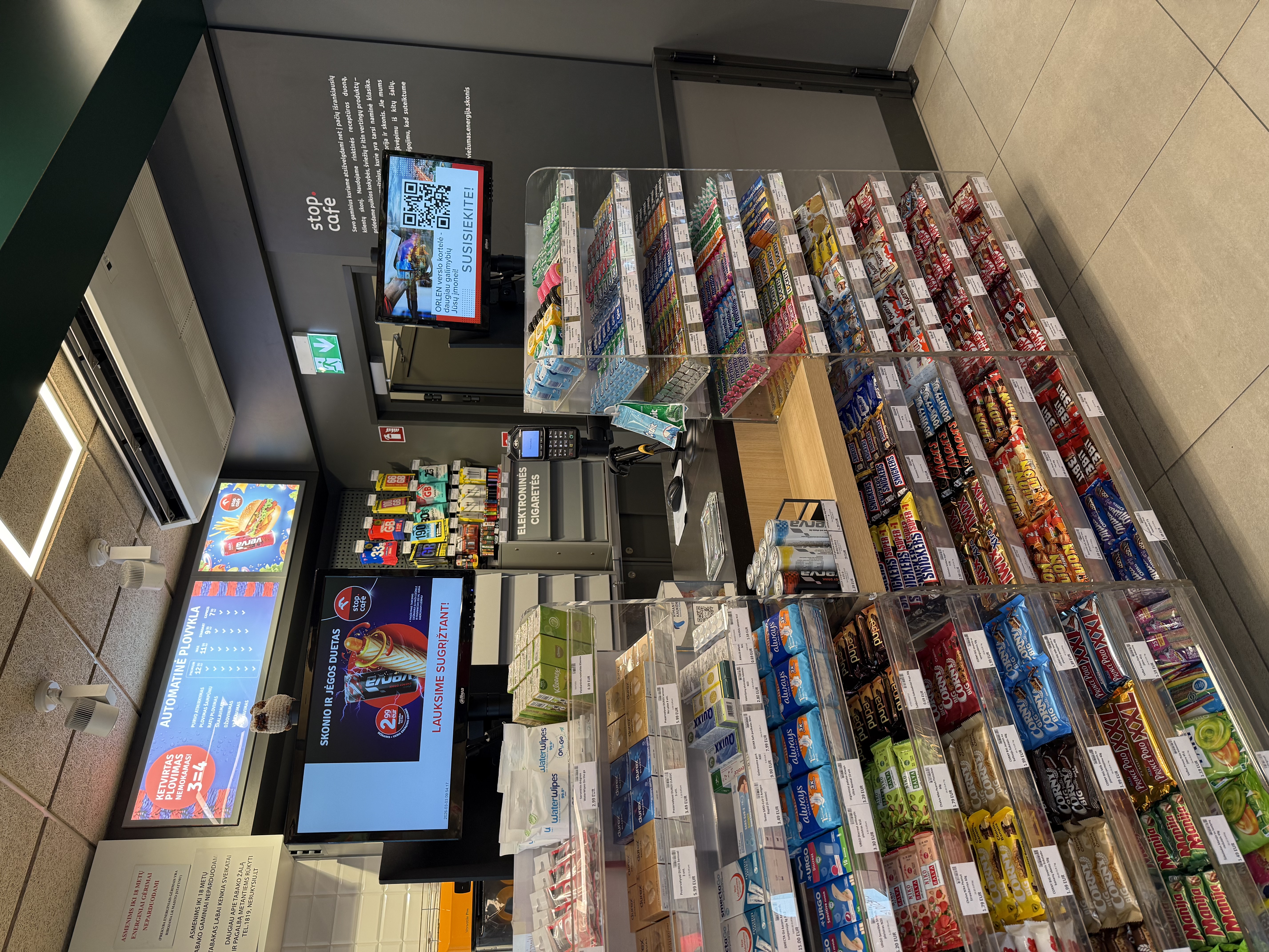 Orlen reklaminiai ekranai Vilniuje