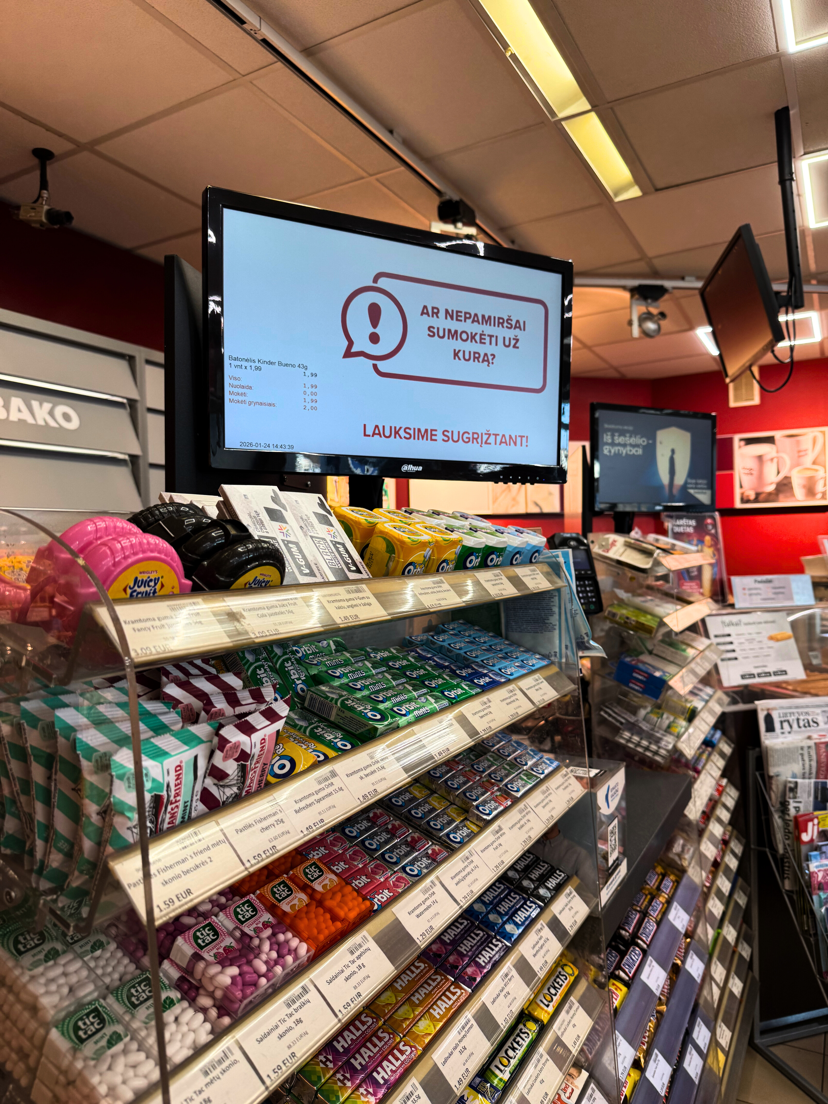 Orlen reklaminiai ekranai Šiaurės Lietuvoje