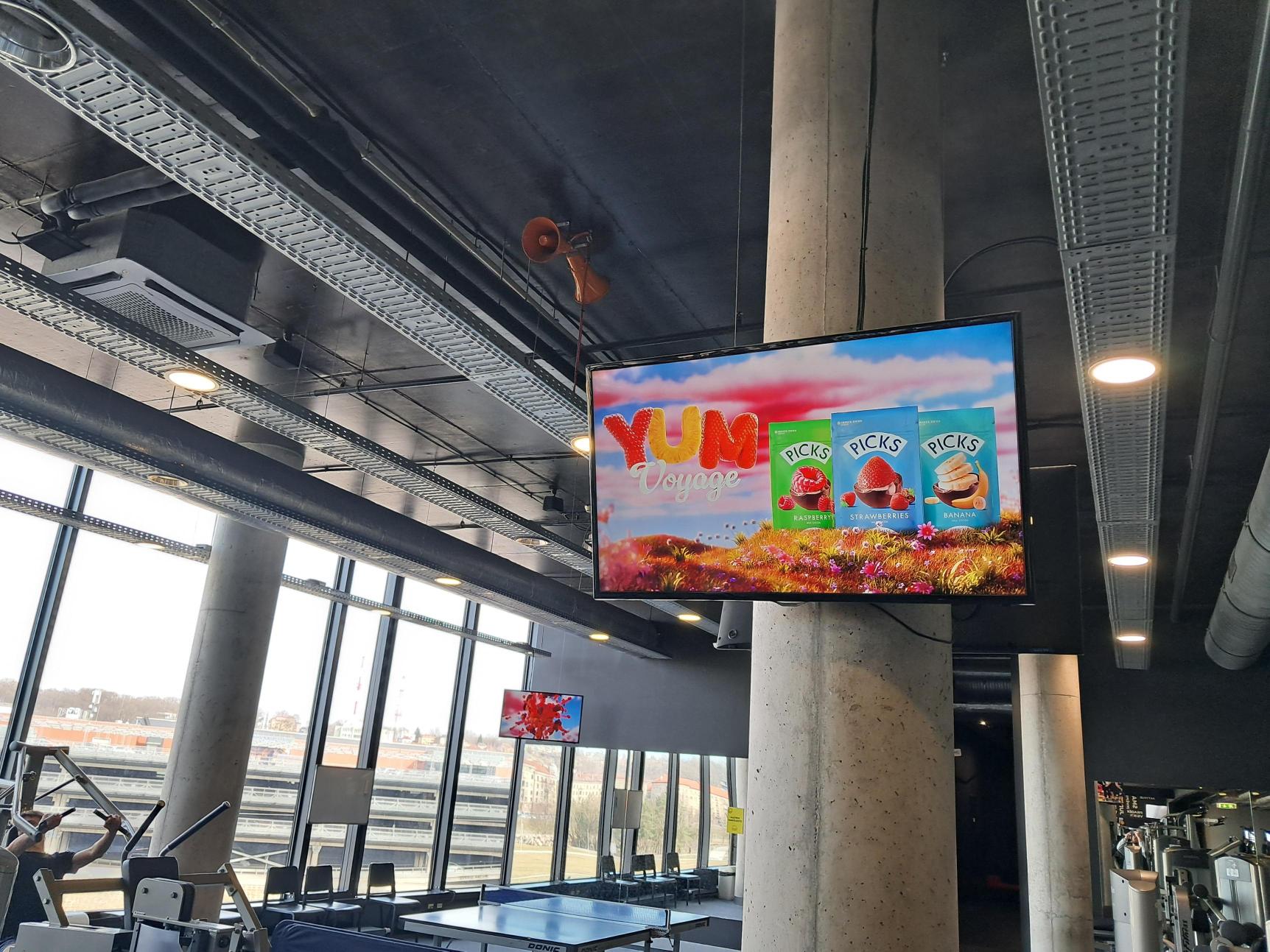 Lemon Gym Žalgirio arena reklaminiai ekranai