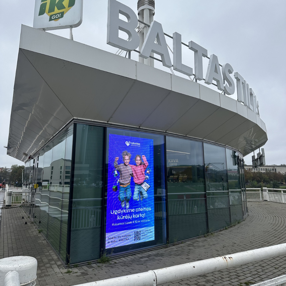 Narvesen BALTAS TILTAS reklaminis LED lauko ekranas