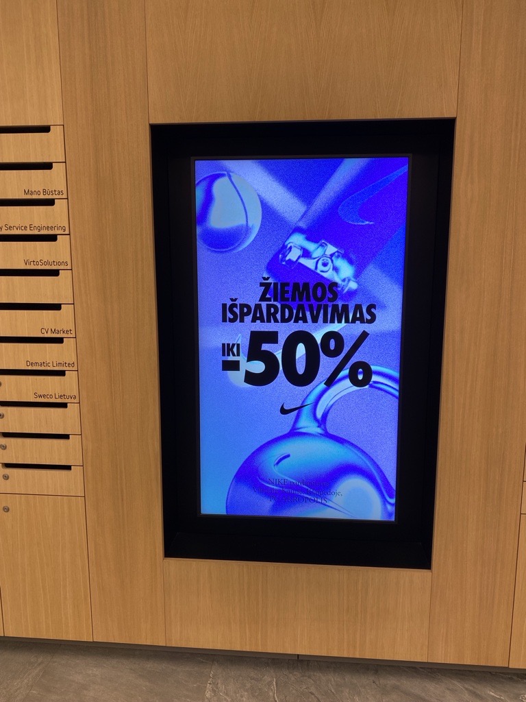 Reklaminis ekranas Penta verslo centre (Simbiocity)