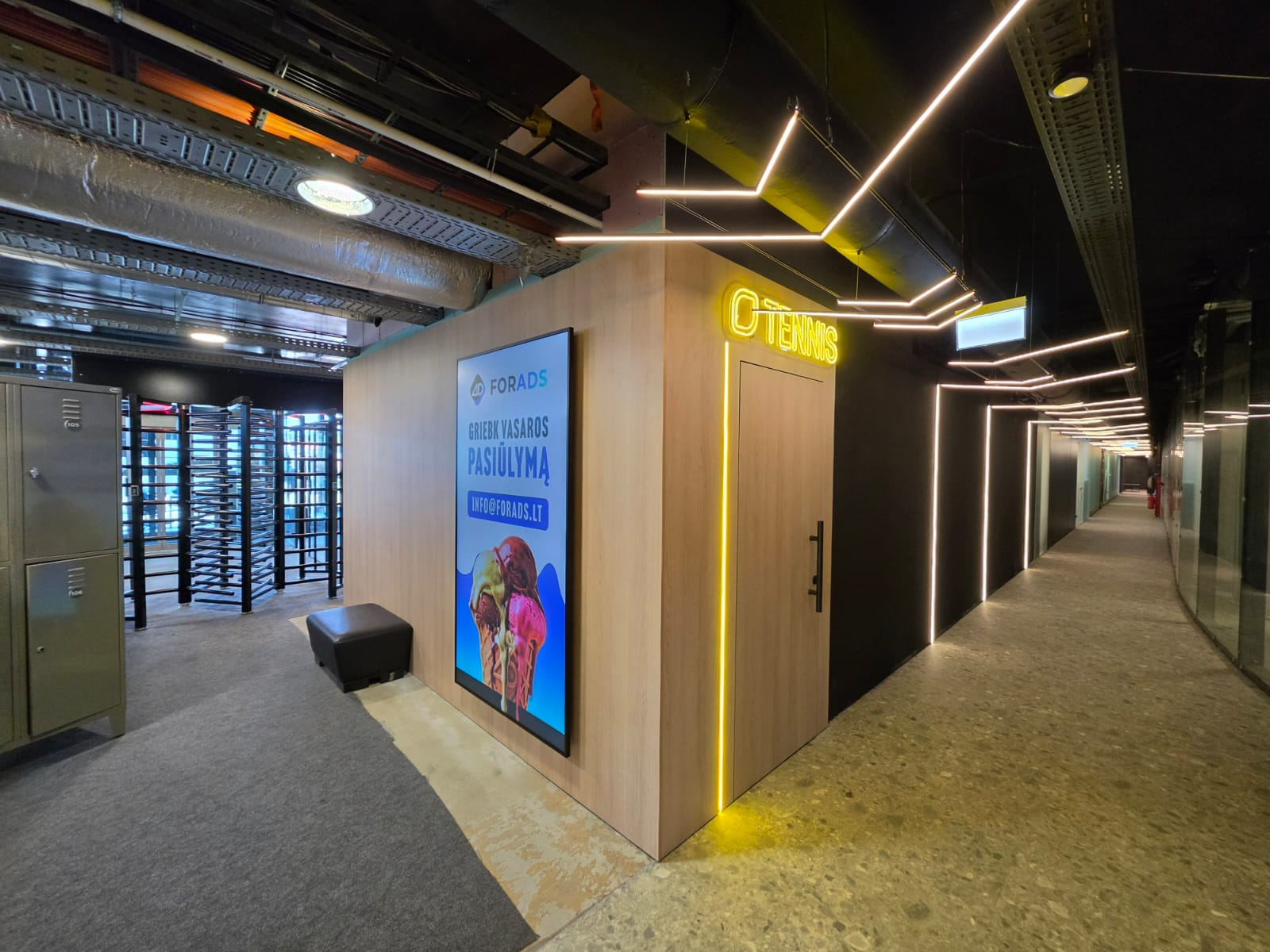 Lemon Gym Žalgirio arena reklaminiai ekranai