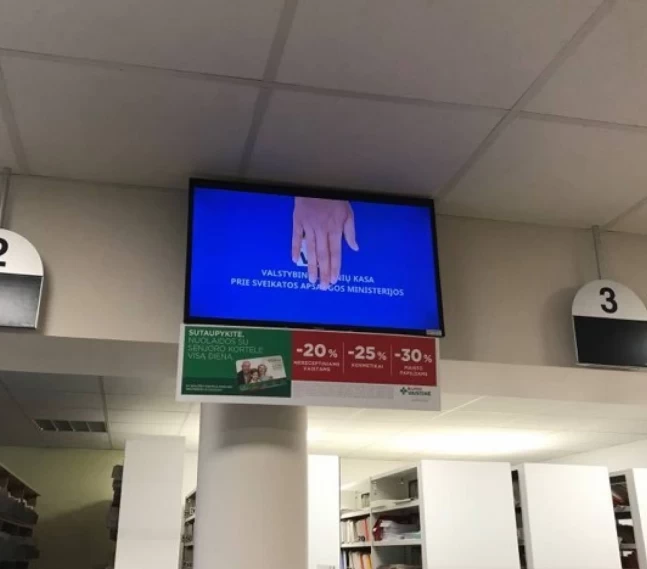 Reklaminiai ekranai VŠĮ Trakų pirminės sveikatos priežiūros centre