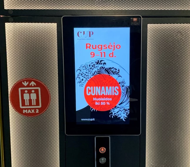 Reklaminis ekranas Žalgirio 135 verslo centre