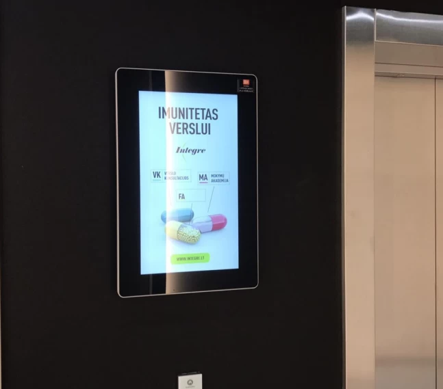 Reklaminis ekranas Eleven verslo centre