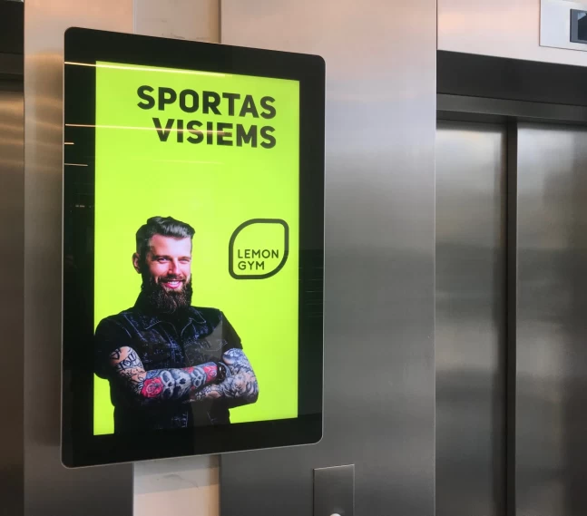 Reklaminis ekranas Vertas verslo centre