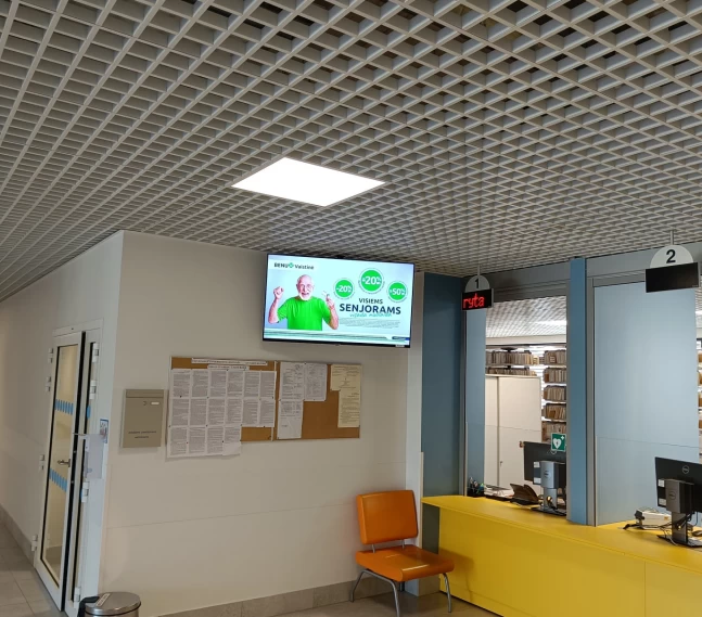 Reklaminiai ekranai VUL Santaros klinikų vaikų konsultacijų poliklinika