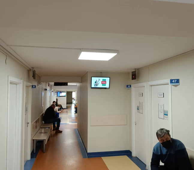 Reklaminiai ekranai VŠĮ Jūrininkų sveikatos priežiūros centre
