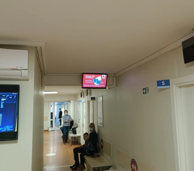 Reklaminiai ekranai VŠĮ Jūrininkų sveikatos priežiūros centre